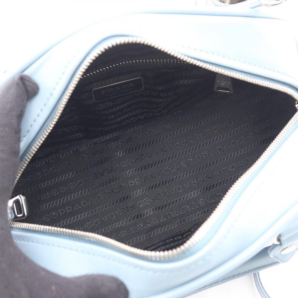 Prada CALF SOFT Leather Handbag Blue